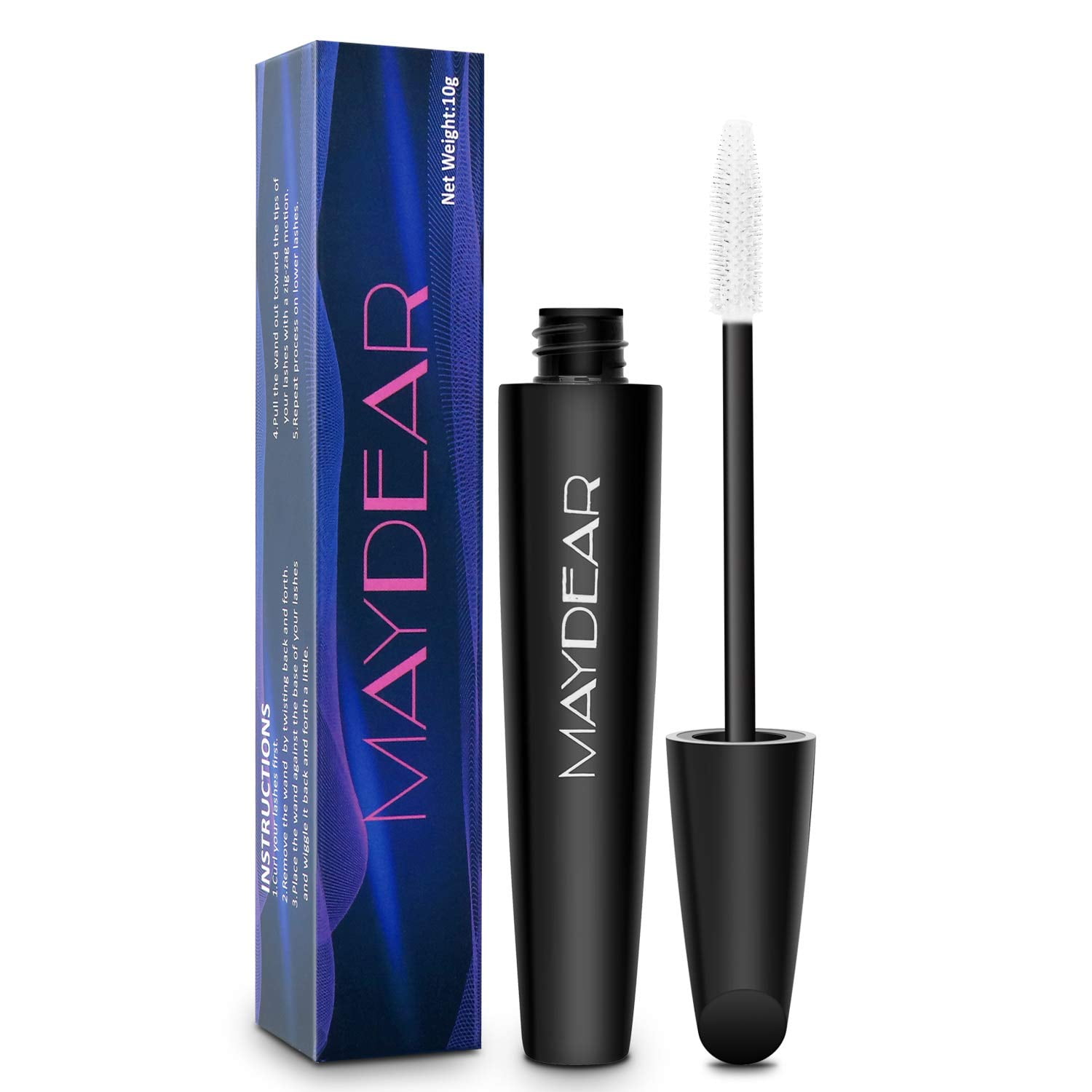 Maydear Waterproof Color Mascara, Longlasting, SmudgeProof, Voluminous