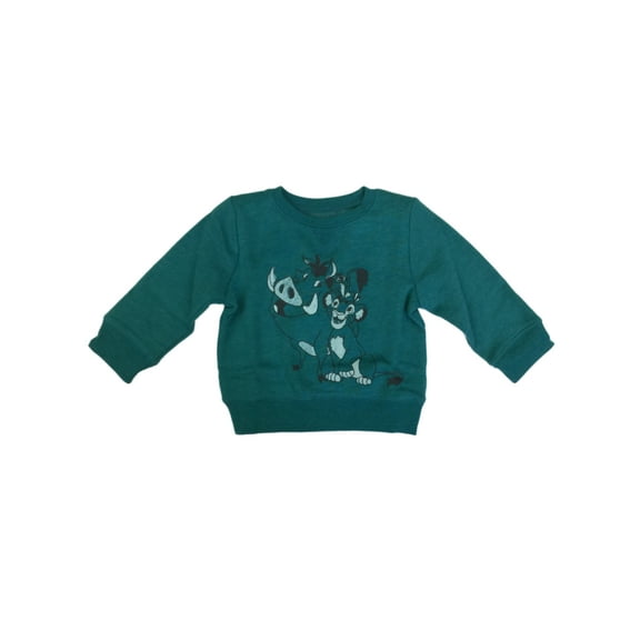Disney Lion King Infant Boys Teal Simba Sweatshirt Pumba Baby Sweat Shirt 18m