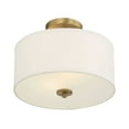 thumbnail image 4 of Trade Winds Cassie 2-Light Semi-Flush Mount Ceiling Light in Natural Brass, 4 of 5