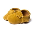 thumbnail image 3 of Infant Baby Fringe Moccasin Slipper Boys Girls Tassel Suede Leather Toddler Sneakers Soft Sole First Walking Loafers Crib Shoes, 3 of 5