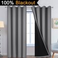 thumbnail image 2 of Cortinas opacas Yakamok 100% poliéster 213 x 132 cm, color gris, 2 of 9