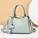 thumbnail image 3 of Bolso de mano para mujer, pequeño bolso de hombro con múltiples bolsillos, bolso cruzado de piel sintética, bolsos de mano para mujer, bolso de mano, bandolera con colgante elegante verde ACTIVE  Biensenido a ACTIVE, 3 of 5