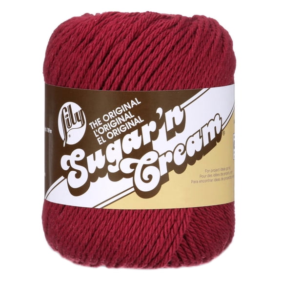 Lily Sugar'n Cream® le Fil Original, Coton #4 Moyen, 2,5oz/71g, 120 Yards