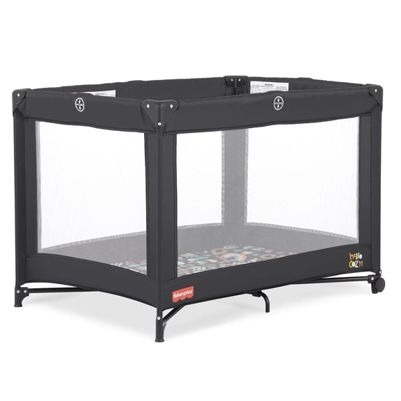 Fisher Price Play All Day Playard By Dream On Me, Rainbow Black