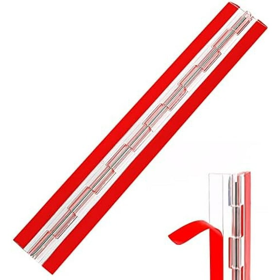Self-Adhesive  Hinge Plastic Clear Continuous Piano Hinges 12 inch Folding Hinge Tools for Aquarium Lid Cabinet  DIY Display 300x45 mm