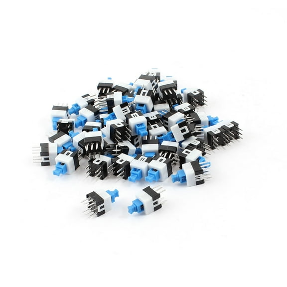 55pcs 6 Pins DPDT Momentary Power Micro Push Button Switches 7mmx7mm