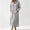 Gray, variant on Women's Long Hooded Zip Front Robe, Full Length Long Sleeve Housecoat with Pockets for Sleepwear and Loungewear
