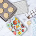 thumbnail image 5 of Yayeee Pot Holders Kitchen Heat Resistant with Pocket 7"x9.8" Cotton Oven Cooking Hot Pads, Yellow Tomatoes, 5 of 7