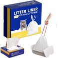 thumbnail image 1 of AIR-Drawstring Litter Liner Bags 80 Pack-Cat Litter Box Liner Bags for Litter Box Robot 3 and 4 Thick Waste Bags for Self-cleaning Cat Litter Box Liner Trash Bags for Home/Kitchen Trash Cans, 1 of 4