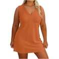 thumbnail image 2 of XiYing Robes d'Été pour Femmes, Robe Décontractée Ample à Col en V pour Femmes Grande Taille, Manches Courtes Tenue d'Intérieur, Coupe Confortable pour Journées Relax, TG-5TG,, 2 of 6