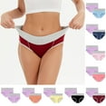 thumbnail image 2 of VISALY briefs multipacks Cotton Bralettes for Women, Women's Cotton Panties Low Waist Stretch Panties Soft, Pantaletas De Algodón Para Mujer Cotton Underwear Bikini Panties, 2-Pack | I- Yellow,3XL, 2 of 3