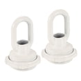 thumbnail image 1 of Unique Bargains 25kg Max Load 30x44mm M10 Thread Ring Shape Female Loop Eye Nut White 2 Pack, 1 of 5
