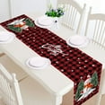 thumbnail image 5 of RBCKVXZ Valentine’s Day Table Runner - 13x72 Inch Red Heart & Plaid | Linen Waterproof Table Decor - Reusable for Wedding, Anniversary, Home Party & Dining (Fits 4-6 Person Tables), 5 of 7