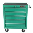 thumbnail image 3 of 5-Drawer Rolling Tool Chest on Wheels, 24-inch Tool Storage Cabinet with Locking System for Garage Workshop Warehouse Repair Shop, Green, 3 of 6