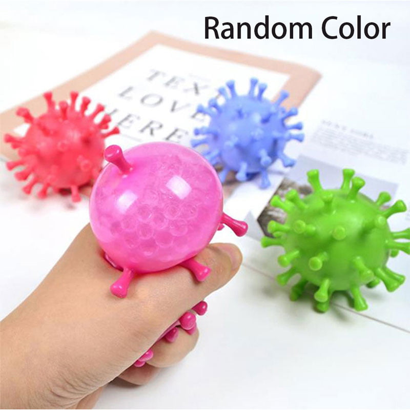 1Pcs simulation virus slow rebound decompression venting PU toy squeeze toy 