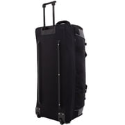 Travelers Club Jumbo 36 2-Section Rolling Duffel with Blade Wheels - Black
