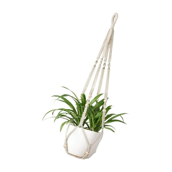 SDFGTstore Cotton Rope Planter Hanger Flower Basket Holder for Balcony and Patios Garden