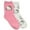 Hello Kitty/Pink, variant on Stitch Women's Cozy Crew Socks with Faux Fur Patch, 2-Pack, Size 4-10