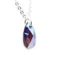 thumbnail image 2 of Juego de aretes y cadena ZVEZDA plata mexicana ley .925 Amatista tornasol, 2 of 5