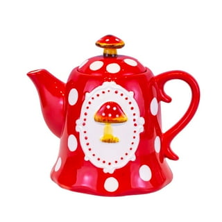 Handmade ceramics RED MUSHROOM kettle – The 24ᵗʰ