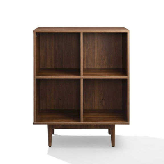 Crosley Furniture Liam 4 Cube Record Storage Media Stand Walnut
