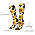 thumbnail image 4 of Balery Cute Cow Print Sunflower B Calcetines novedosos Calcetines deportivos Calcetines hasta la rodilla Calcetines de algodón Calcetines originales y geniales, 4 of 6
