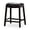 Espresso, variant on Counter Height Saddle Stool | Timeless Design for Kitchen Decor | Supple Leather Upholstery, Footrest | Prevents Stool from Footwear Damage