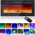 thumbnail image 1 of Bingirl 36-Inch Recessed Electric Fireplace with Remote Control, Wall-Mounted, 750/1500W Heater, 1 of 5