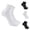 White, variant on Unisex Breathable Mesh Ankle Socks Sweat-Absorbent Cushioned Sports Casual Crew Socks For Running Gym