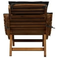 thumbnail image 4 of vidaXL Patio Lounge Chair Outdoor Sunbed Folding Sunlounger Solid Acacia Wood, 4 of 10