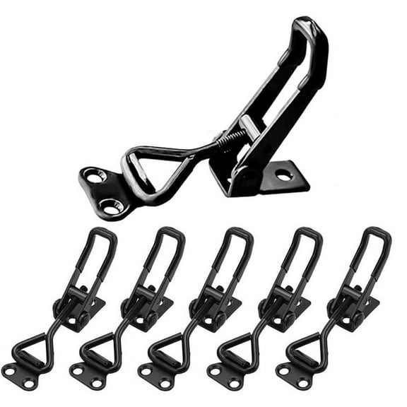 6 Pack Toggle Clamp Latch 100KG Holding Capacity 4001Pull Clamps,Adjustable Quick Release Hasp Clamps