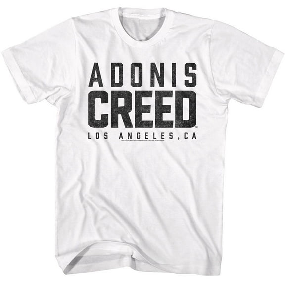 Rocky Adonis Creed Logo White Adult T-Shirt 3Xl