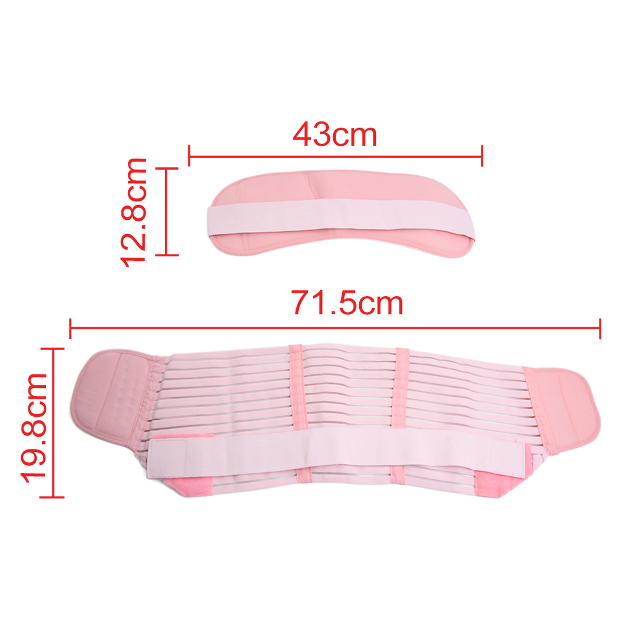 Unique Bargains Pregnancy Antepartum Abdominal Nylon Back Support Belly Band S Pink