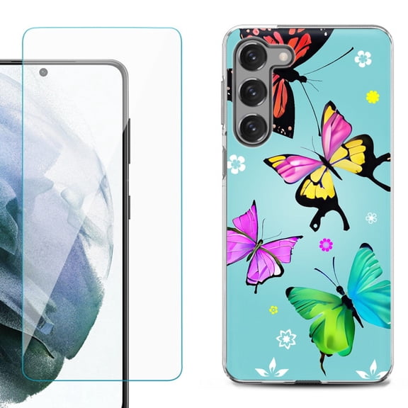 Shockproof Fashion Phone Case for Samsung Galaxy S23 5G, by OneToughShield ® - Butterfly
