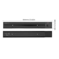 thumbnail image 3 of Desk Electrical Outlet Track Wall Concealed Power Outlet Track 60cm Aluminum Alloy Kitchen Sockets Track Wall Outlet Extension Sliding Rail Works with Movable Power Outlet, 3 of 7