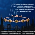 thumbnail image 2 of Gem Stone King 18K Rose Gold Plated Silver Mango Mystic Topaz Bracelet for Women | 6.00 Cttw | Gemstone November Birthstone | Oval 7X5MM | Fully Adjustable 9 inch, 2 of 6
