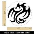 thumbnail image 2 of Tribal Dragon Swirl Self-Inking Rubber Stamp Ink Stamper - Red Ink - Medium 1 Inch, 2 of 7