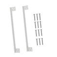 thumbnail image 3 of 2 piezas de placas protectoras de pestillo de puerta de seguridad de puerta fácil de instalar protector de pestillo L 11 pulgadas, 3 of 9