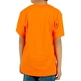 thumbnail image 3 of Ola Mari Unisex Kids Crew Neck T Shirt, Medium, Orange, 3 of 4