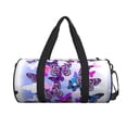thumbnail image 2 of Easygdp Flying Butterflies Travel Bag, Camping, Weekend, Carry On Overnight Duffel Bag with Shoulder Strap, 2 of 8