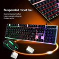 thumbnail image 2 of SHIPADOO D280 Wired RGB Backlight Mechanical Feel Suspension Keyboard + 3D Cool Mouse Kit for Laptop,PC Black, 2 of 2