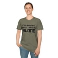 thumbnail image 4 of Funny Mens Tshirt Leave me Alone tee Sarcastic Graphic Shirt for Men, 4 of 6