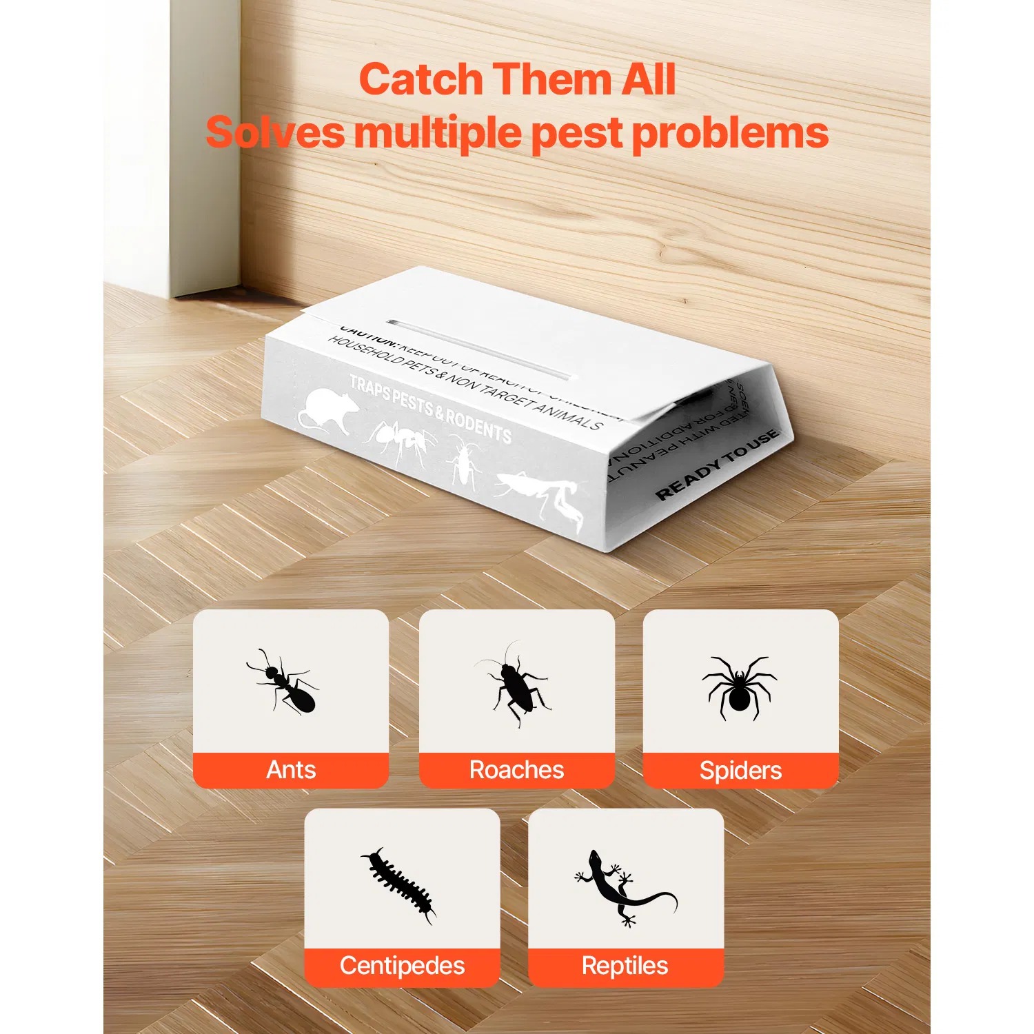 36 Pack Insect Glue Traps with Peanut Scent-Foldable Sticky Pest Control Boards for Indoor Use,Effective Against Bugs,Ants,Roaches,Spiders,and Centipedes