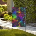 thumbnail image 4 of Easygdp Bright Universe Garden Flag Yard Flag Welcome Flag, Double-Sided, Weather Resistant for Outdoor Decor - 12.5"x18", 4 of 9