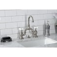 thumbnail image 5 of Kingston Brass KS7998PX English Country Bridge Bathroom Faucet with Brass Pop-up, Brushed Nickel, 5 of 7