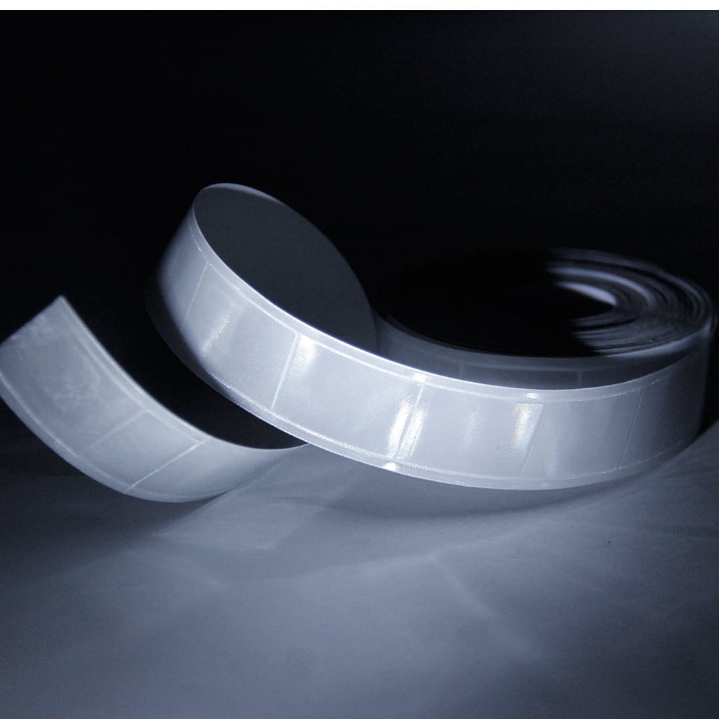 33ft Roll Sew on Reflective Conspicuity Tape Safety Armbands 1" Width White 