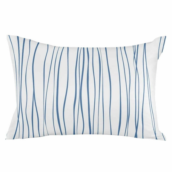 Blue Throw Pillow Cover 20 x 30 Inch Decorative Pillow Cover Abstract Art Gradient Minimalist Modern Texture Lumbar Pillowcase Seasonal Rectangle Cushion Case for Couch Sofa Bed Living Room