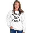 thumbnail image 3 of Bibles Then Brunch Funny Religious Women Crewneck Sweatshirt Brisco Brands S, 3 of 6