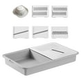 thumbnail image 1 of DJN Home & Garden Six In One Slicer Kitchen Specific Multifunctional Scraper And Cutting Plate 6 In 1 Cutting Plate With Container And Friction Vegetable Cutting Machine, 1 of 9