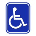 thumbnail image 1 of Disabled Sticker 1 Piece External Use Car Van Truck Disabled Symbol Whee, 1 of 5